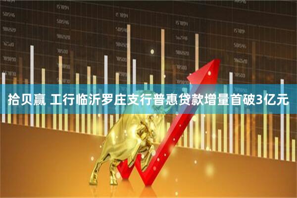 拾贝赢 工行临沂罗庄支行普惠贷款增量首破3亿元
